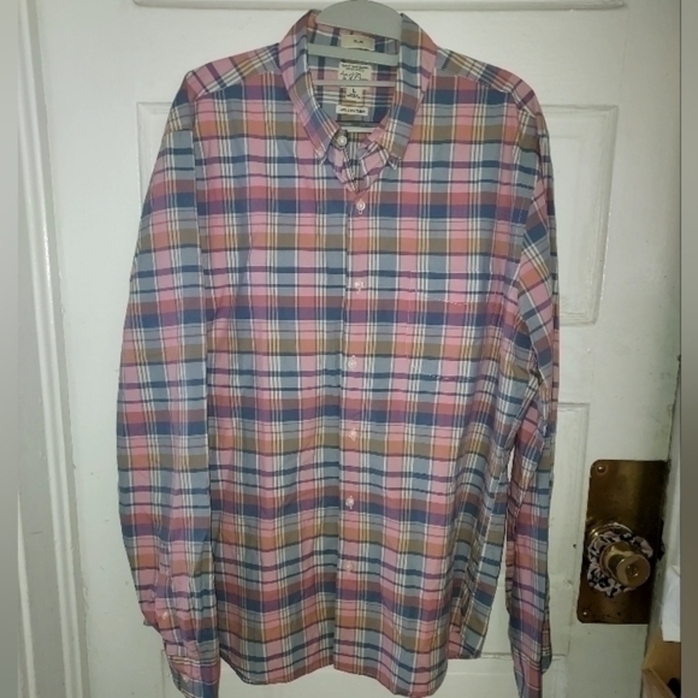 Pre-Owned J.Crew Slim Size L Botton Up Shirt